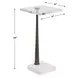 Riverton Black and White Square Crystal Top Drink Table