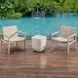 Fairmont Limestone Outdoor Square Side Table