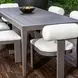 Bolster Back Oyster White Upholstered Outdoor Dining Chair