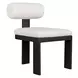 Bolster Back Oyster White Upholstered Outdoor Dining Chair