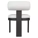 Bolster Back Oyster White Upholstered Outdoor Dining Chair
