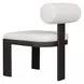 Bolster Back Oyster White Upholstered Outdoor Dining Chair