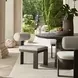Bolster Back Oyster White Upholstered Outdoor Dining Chair