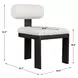 Bolster Back Oyster White Upholstered Outdoor Dining Chair