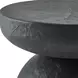 Carlisle Black Outdoor Round Accent Table