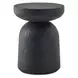 Carlisle Black Outdoor Round Accent Table