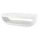 Leyton Warm White Outdoor Oval Coffee Table