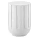Fairmont White Outdoor Round Accent Table