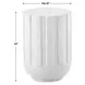 Fairmont White Outdoor Round Accent Table
