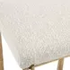 Midas White Upholstered Counter Height Stool