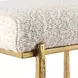Midas White Upholstered Counter Height Stool