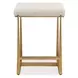 Midas White Upholstered Counter Height Stool