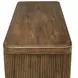 Belmont Light Walnut and Matte Black 2 Door Accent Cabinet