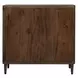 Belmont Light Walnut and Matte Black 2 Door Accent Cabinet