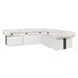 Bolster Back Oyster White Outdoor 36" Armless Sofa