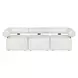 Bolster Back Oyster White Outdoor 36" Armless Sofa