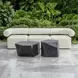 Bolster Back Oyster White Outdoor 36" Armless Sofa
