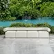 Bolster Back Oyster White Outdoor 36" Armless Sofa