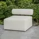 Bolster Back Oyster White Outdoor 36" Armless Sofa