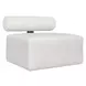 Bolster Back Oyster White Outdoor 36" Armless Sofa