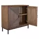 Bottom Line Brown and Bronze 2 Door Accent Cabinet