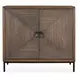 Bottom Line Brown and Bronze 2 Door Accent Cabinet