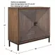 Bottom Line Brown and Bronze 2 Door Accent Cabinet
