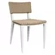 Calbas White and Honey Outdoor Dining Chair