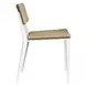 Calbas White and Honey Outdoor Dining Chair