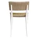 Calbas White and Honey Outdoor Dining Chair