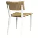 Calbas White and Honey Outdoor Dining Chair