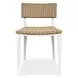 Calbas White and Honey Outdoor Dining Chair