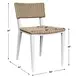 Calbas White and Honey Outdoor Dining Chair