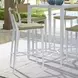 Calbas White and Honey Outdoor Bar Stool