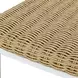 Calbas White and Honey Outdoor Bar Stool