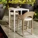 Grafton White Outdoor 32" Square Bar Table