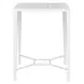 Grafton White Outdoor 32" Square Bar Table