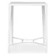 Grafton White Outdoor 32" Square Bar Table