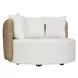 Kingsley Oyster White Upholstered Outdoor Round Swivel Daybed