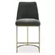 Somerset Charcoal Upholstered Counter Height Stool