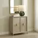 Alden Cerused and Gold 2 Door Accent Cabinet