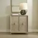 Alden Cerused and Gold 2 Door Accent Cabinet