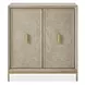 Alden Cerused and Gold 2 Door Accent Cabinet