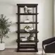 Carlisle Walnut and Brass Etagere