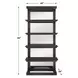 Carlisle Walnut and Brass Etagere