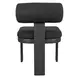 Bolster Back Charcoal Upholstered Outdoor Dining Chair