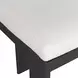 Bolster Back Oyster White Upholstered Outdoor Counter Height Stool