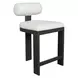 Bolster Back Oyster White Upholstered Outdoor Counter Height Stool