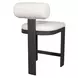 Bolster Back Oyster White Upholstered Outdoor Counter Height Stool