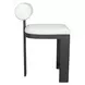 Bolster Back Oyster White Upholstered Outdoor Counter Height Stool